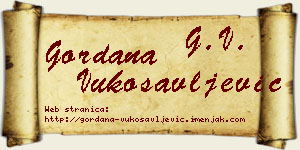Gordana Vukosavljević vizit kartica